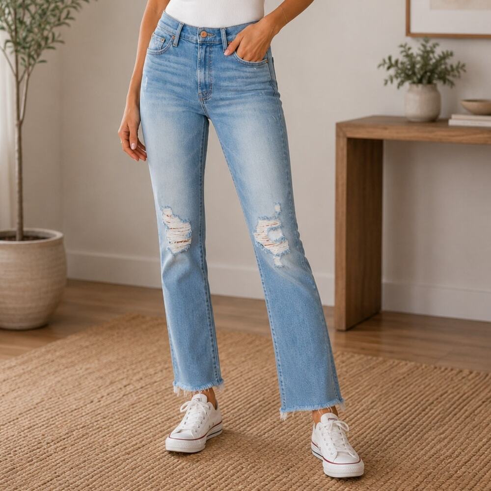 Mother The Insider Crop Step Fray Jeans 27 / 4